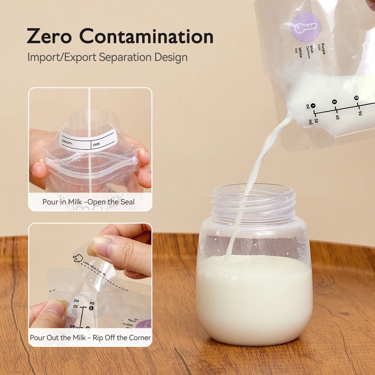 Momcozy Disposable Breastmilk Storing Bags