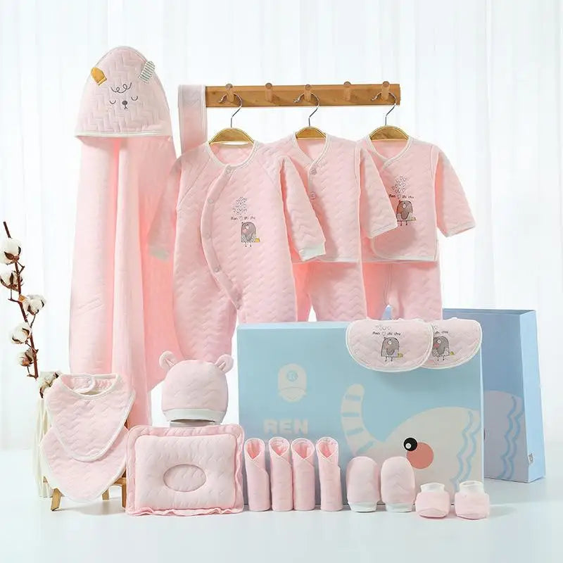 18/21/23 Pcsnewborn Clothes Set Winter Thick New Born Baby Girl Boy Clothes Cotton  Newborn Set Infant Outfit Baby Gift No Box