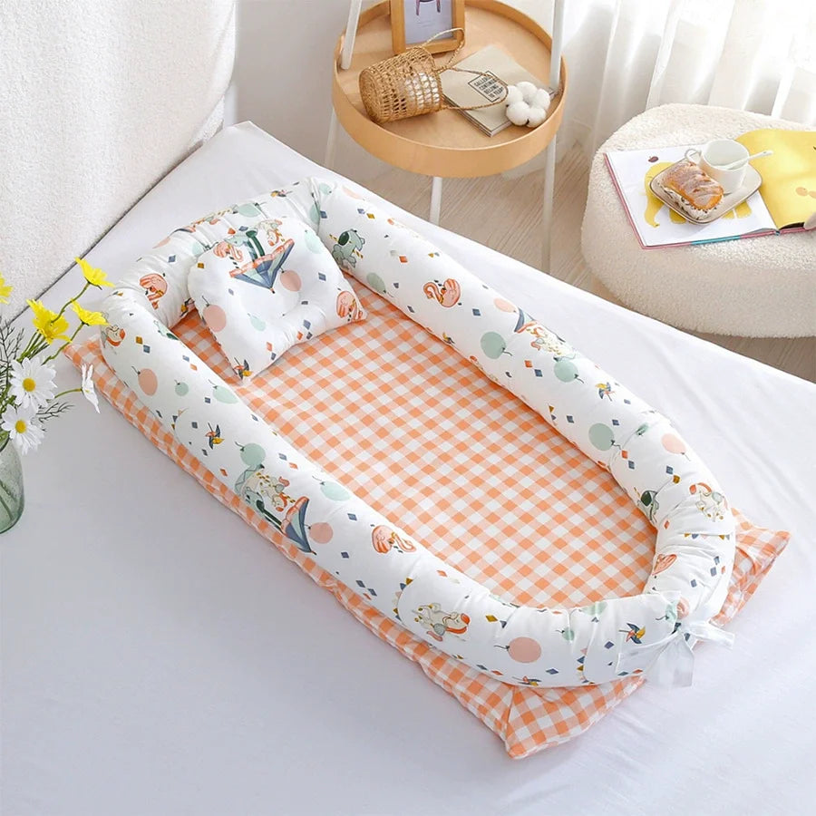 Portable Folding Baby Nest Travel Bed Crib Newborns Cots Sleep Nest Infant Cradle Bed Cuna Baby Nest Baby Dropshipping 90*50cm