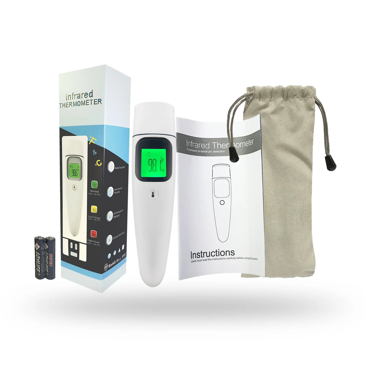 LED Infrared Thermometer – Fast & Touch-Free!