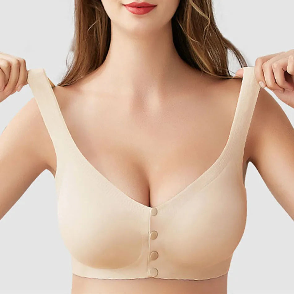 Summer Lightweight Nursing Bra for Women Front Opening One-Piece Design No Underwire Bralette for Pregnancy and Nursing Comfort