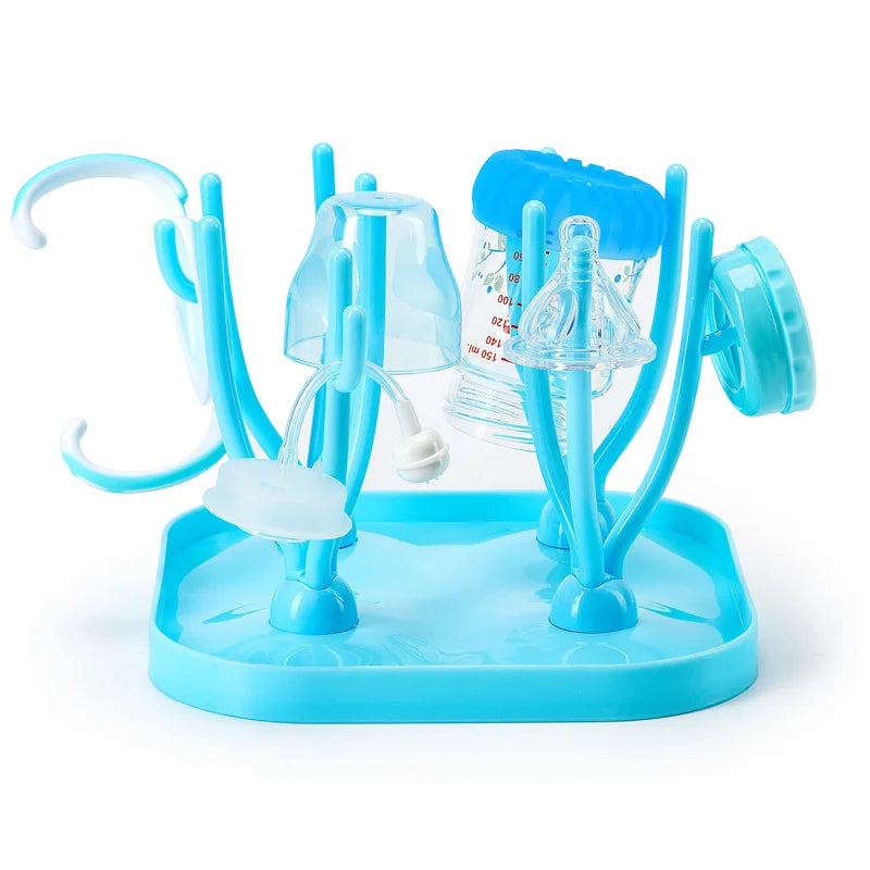 Baby Bottle Drying Rack Cup Rack Removable Folding Tree Rack Clean Nipple & Accessory Storage Drying Rack