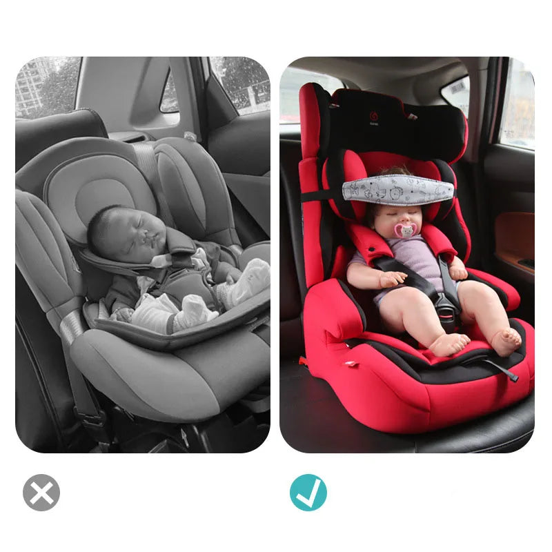 Baby Head Support Strap Car Seat Adjustable Kids Stroller Neck Relief Straps Pillow Toddler Headrest Sleep Car Chair Fasten Belt