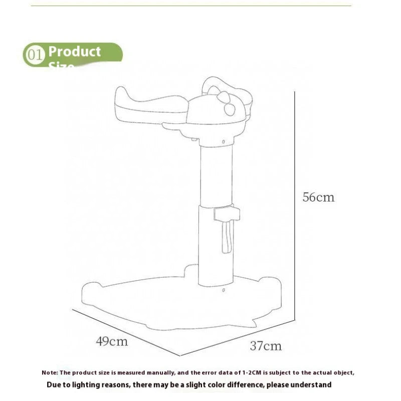 Baby Standing Bathing Artifact Children's Bathing Rack Baby Ass Handrail Retractable Support Infant Standing Bathing Table