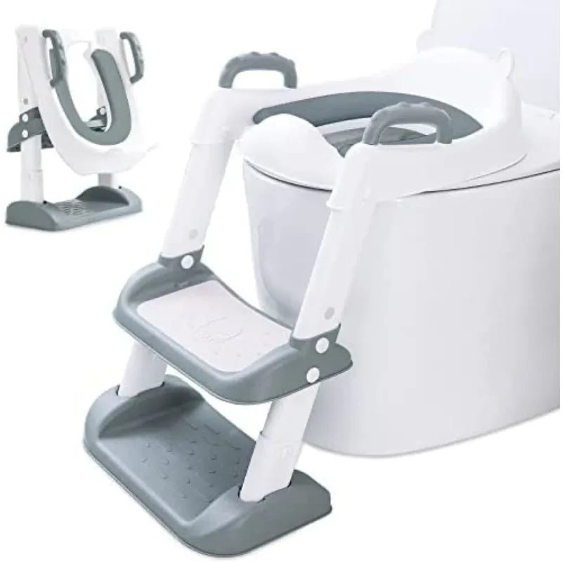 Foldable Potty Step Stool – Comfy, Non-Slip Seat for Kids