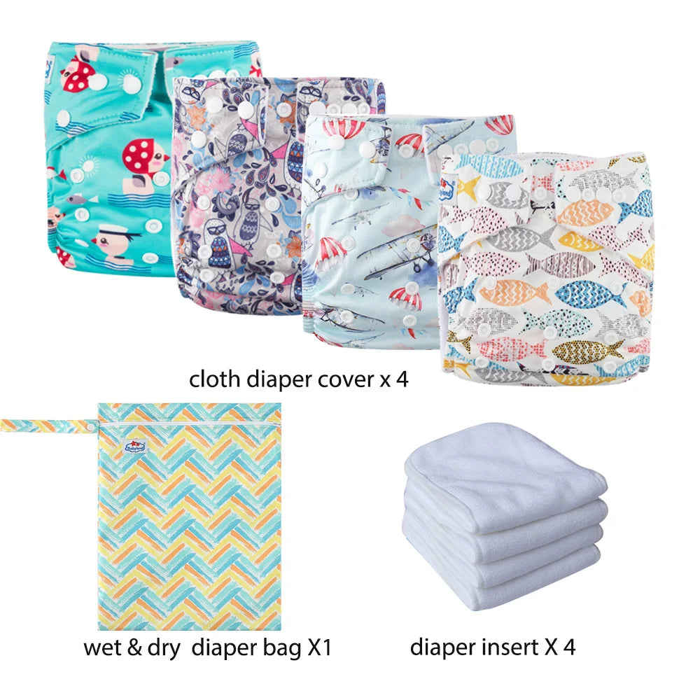 Babyland Waterproof Cloth Diaper Kit