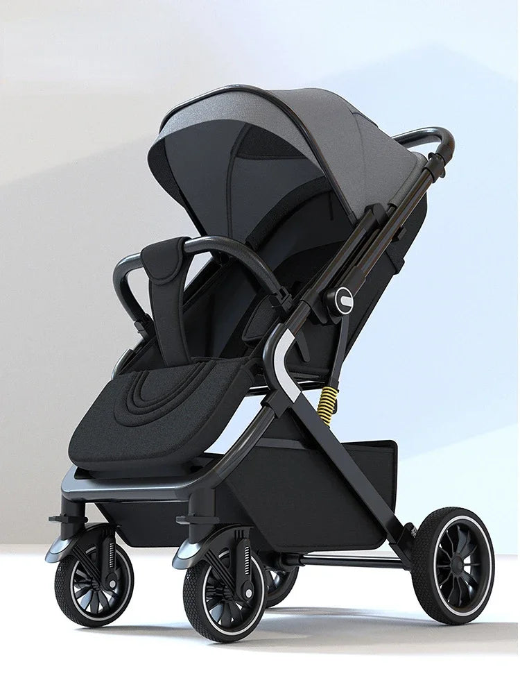 High Landscape Shock absorption Baby Stroller Portable Travel Folding Prams Sit and lie down in both directions Baby carriage