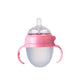 Silicone Nano Feeding Bottles Baby Bottle with Handle for Baby Weaning Anti-Choking Nipple Bottle for Baby 0-9 Month 150ML/250ML