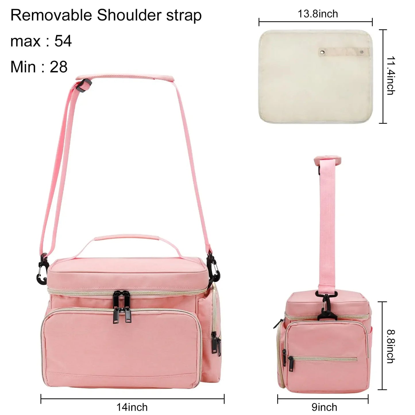 Portable Warmer Insulated Baby Bottle Thermal Tote Breast Pump Breastmilk Travel Cooler Bag