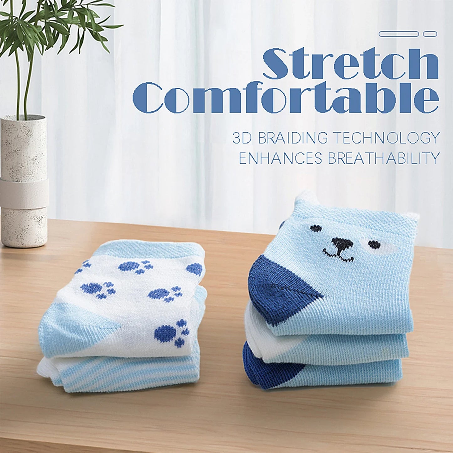 Chaussettes bébé en coton doux