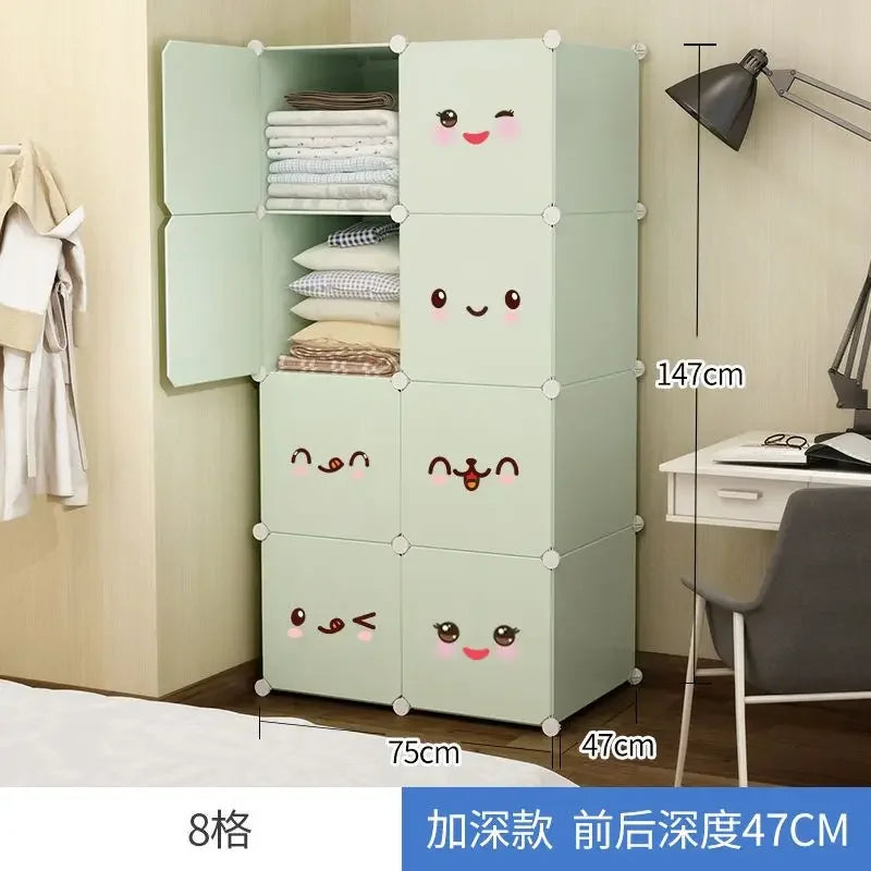 Baby Children Modular Cabinet Recameras Kids Storage Wardrobe Kids Toys Organizer Storage Guarda Roupa Infantil Girl Furniture