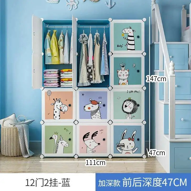 Girl Clothes Wardrobe Baby Dressers Bedroom Kids Children's Closet Clothings Montessori Puerta Corredera Organizer Furniture