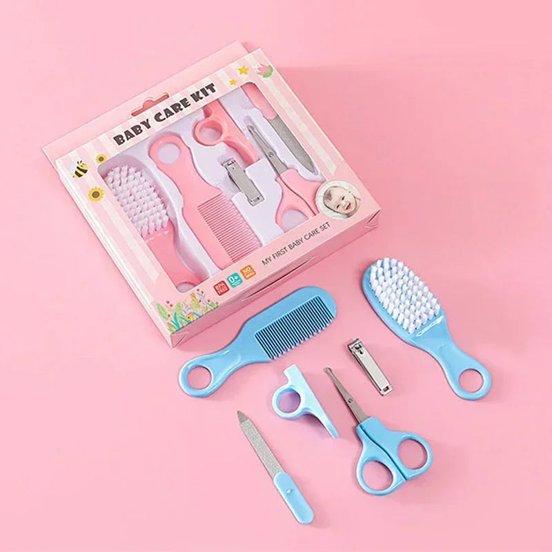 Baby Care Set Safe Comb Grooming Brush Set Nail Clippers Soft Comb Brush Care Combination Hair Nail Trimmer Kit Healthcare Tools