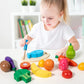 Wooden Cutting Food Set – Learn & Play!