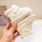 Winter Children Boots for Baby Girls Boys Outdoor Shoes Warm Plush Kids Snow Boots Non-slip Windproof waterproof Infant Shoes
