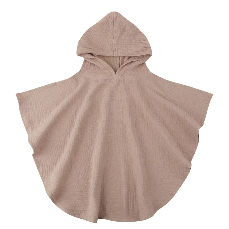 2022 New Baby Hooded Bath Towel Receiving Blanket Muslin 4 Layers Cotton Gauze Swaddle Wrap Towel Cape Bathrobe Cloak Poncho