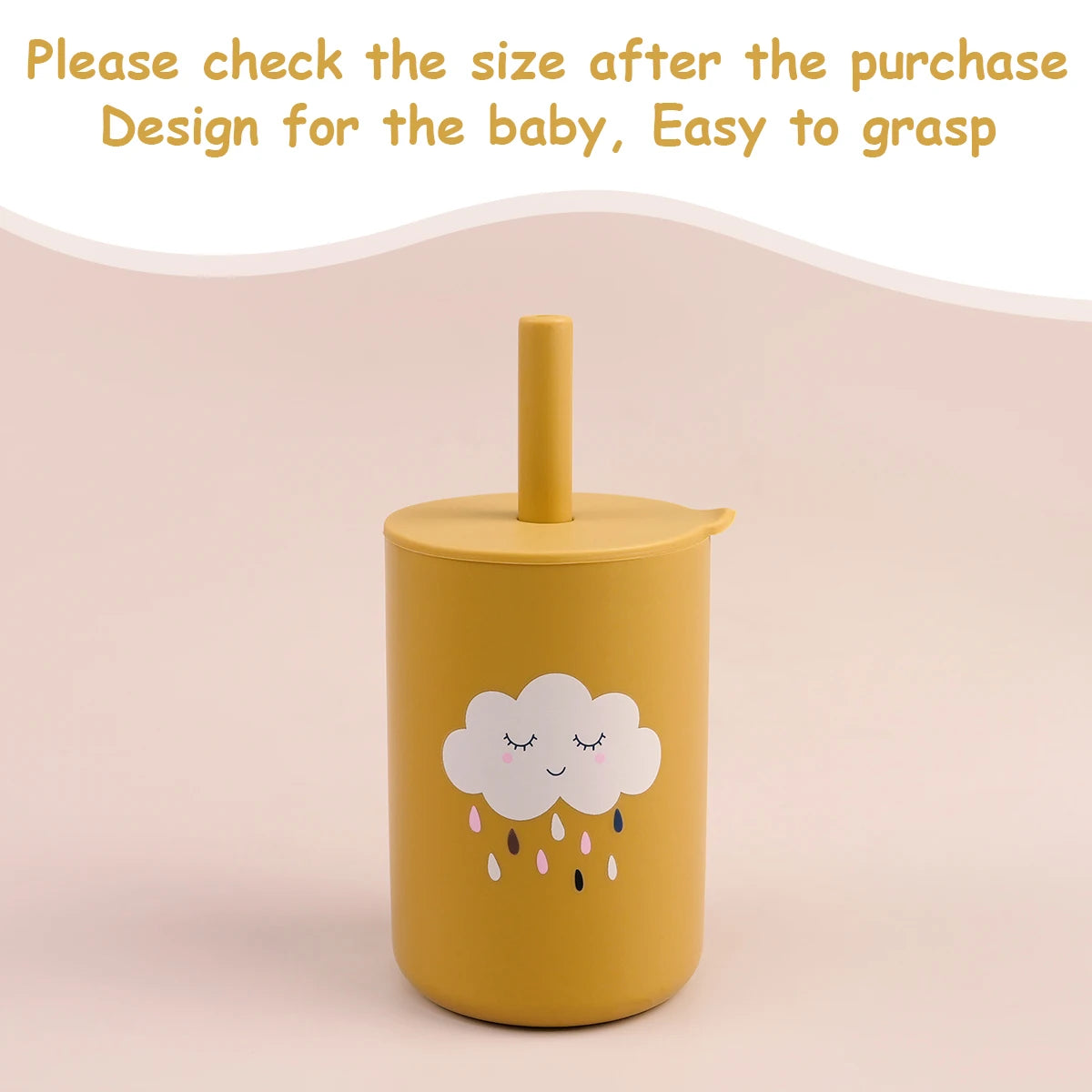 Toddler Feeding Bottle – Silicone Straw Cup for Kids