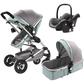 3 in 1 baby stroller Luxury High Landscape baby pram portable baby pushchair multifunctional Newborn Carriage double faced