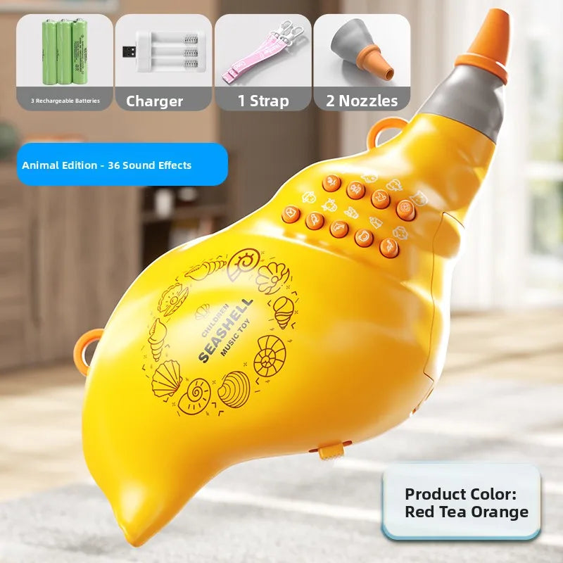 Children's Small Trumpet 54 Sound Effects Baby Bird Whistle Blow Instrument Toys Animal Gathering Horn Musical Plaything