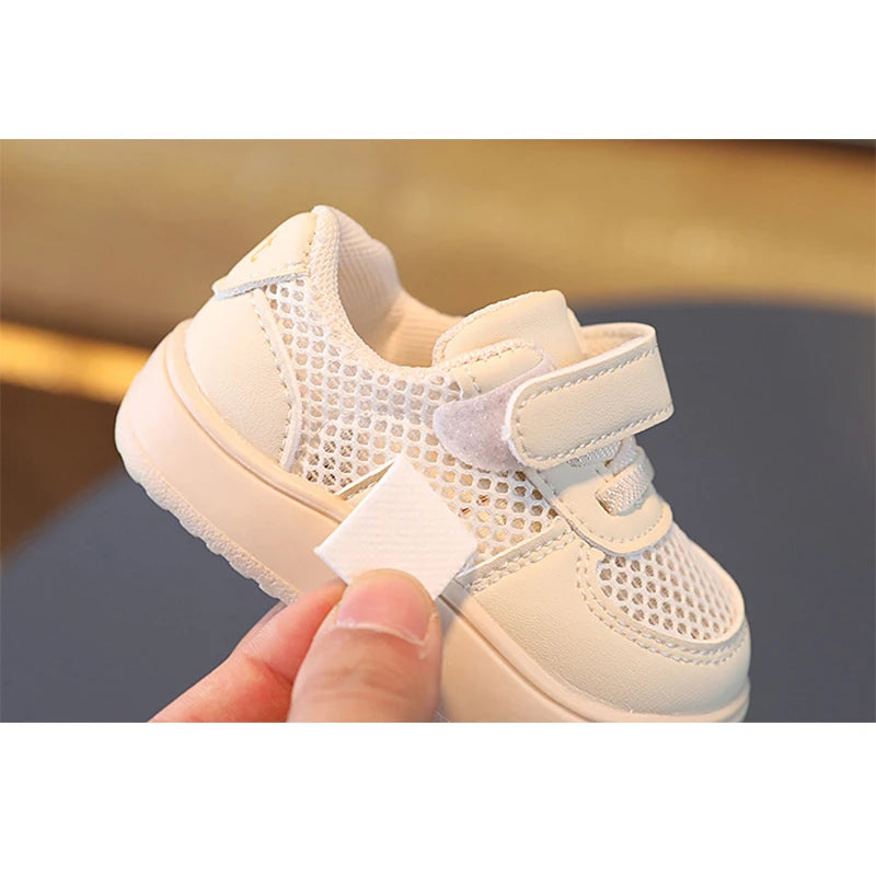 Kids Mesh Sports Shoes Boys Casual Sneakers Spring Summer Non Slip Girls Board Shoes Children Soft Soled Baby Toddlers Shoes