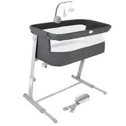 Baby Room Furniture Baby Bedside Crib New Born 9 Height Adjustable Crib Baby Bed Bedside Co-Sleeper bassinet with Mattress