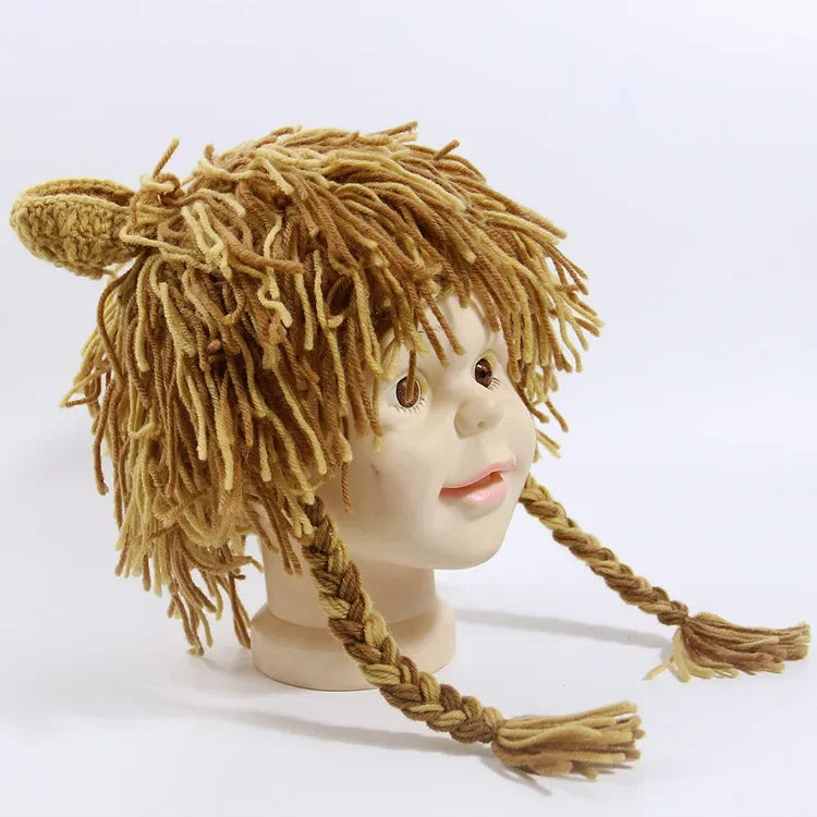 Baby Lion Wig Knit Hat