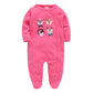 Kavkas 3 Pcs/lot Baby Boy Rompers 0-12M 100% Cotton Newborn Long Sleeve Clothes Cartoon Print Girls Items