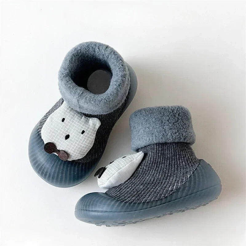 Indoor Floor Shoes Thickened Baby Socks, Baby Toddler Shoes, Thickened Cartoon Cute Non-slip Wear-resistant