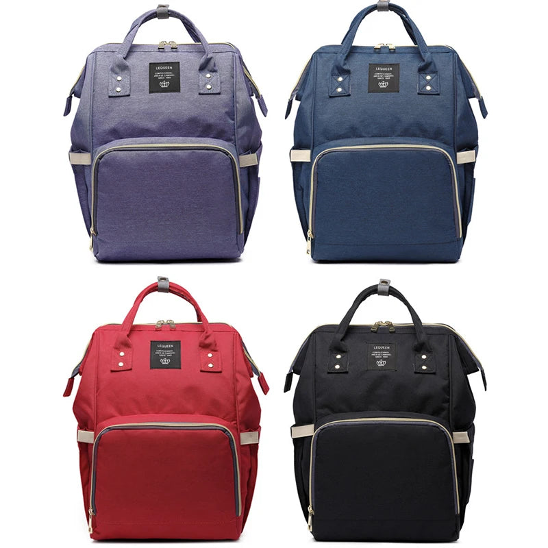 Fashion Oxford Diaper Backpack – Insulated Baby & Mom Bag