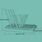 Baby bottle drying rack, multi-functional portable, detachable, two-layer nipple draining rack for baby drying
