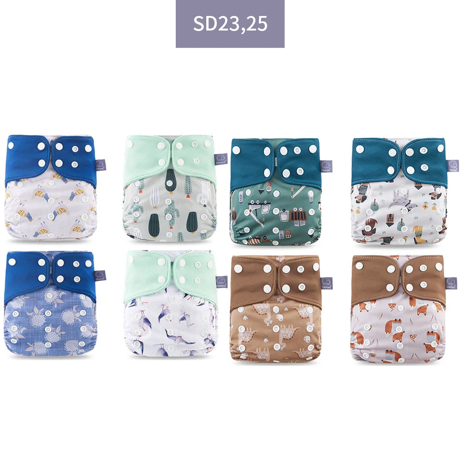 Elinfant 8-Piece Cloth Diaper Set