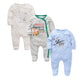 3 Pcs/lot 100% Cotton Baby Girls Clothes Set 0-12M Long Sleeve Newborn Boy Rompers Spring Autumn Carton Print Jumpsuit