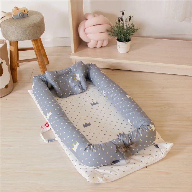Portable Folding Baby Nest Travel Bed Crib Newborns Cots Sleep Nest Infant Cradle Bed Cuna Baby Nest Baby Dropshipping 90*50cm