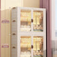 Baby’s Bedroom Closets Wardrobe Clothes Folding Bins Transparent Visual Cabinets Stable Load-bearing Clothes Organizer Rack