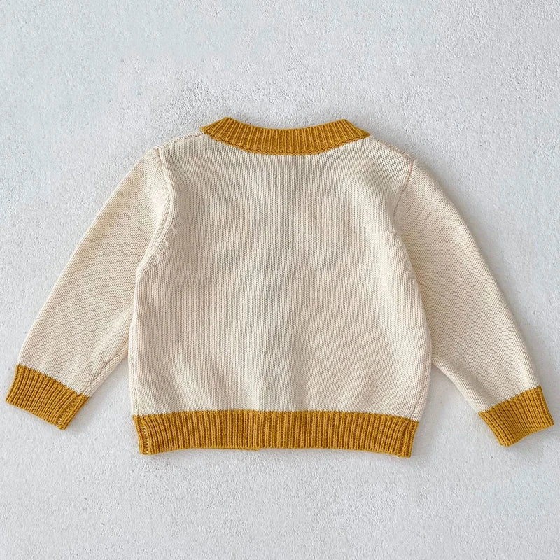 New autumn baby clothing, 0-3 year old girls, three-dimensional crochet knitted jacket