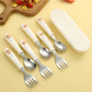 Baby Feeding Essentials – Cute Doll Design Stainless Steel Cutlery