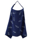 Muslin Nursing Covers for Breastfeeding, Privacy Breast Feeding Cover with Arch Neckline for Mom and Baby Nursing Apron
