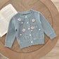 2025 New Autumn 0-3Yrs Clothing Infant Baby Girls Knitting Cardigan Long Sleeved Solid Color Newborn Baby Girls Sweater Coat