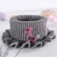 6 Colors Warmer Baby Knitted Scarf Cartoon Giraffe Ruffle Neck Girls Kids Warm Scarves Collar Circle Outdoor Winter Scarfs