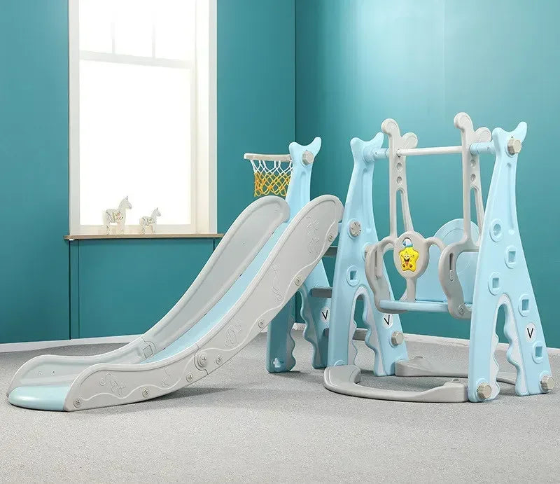 4-in-1 Baby Slide & Swing Playset