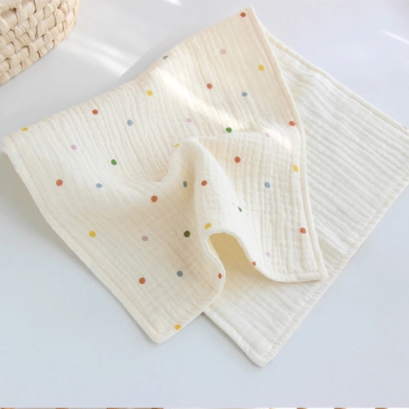 Cotton Muslin Baby Face Towel Long Burp Cloth for Newborn Kindergarten Hand Towels Infant Drooling Bibs Washcloth Baby Items
