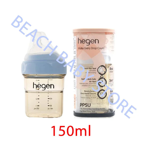 Hegen Baby Bottles Original Bottle PPSU Gift Box With Storage Lid Pacifier Water Bottle for Children Baby Items Free Shipping