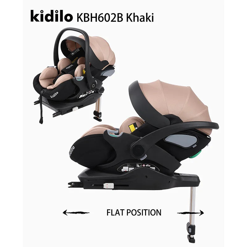 Baby Car Safety Seat Portable Universal Child Can Sit and Lie Baby Carrier Strengthen ISOFIX Hard Interface