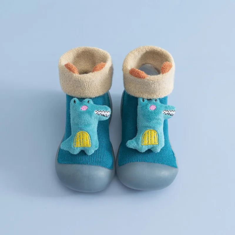 New Children's Cartoon Terry Terry Ears Doll Socks Shoes Soft Sole Indoor Baby Toddler Shoes