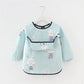 Newborn Baby Bibs Blouse Waterproof Long-sleeved Reverse Dressing Infant Eating Clothes Apron Bib Protective Clothing 0-2Years