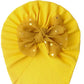 Cute Bow Baby Turban Hat Soft Elastic Beanie for Newborn Girls Summer