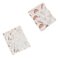 2pcs/set Cotton Swaddle Blanket Baby Blanket Floral Print Muslin Diaper Swaddle New Born Crinkle Fabric Baby Born Stroller Cover