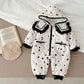 Winter Infant Baby Girls Long Sleeve Sweet Printing Thicken Cotton Jumpsuit Newborn Kids Baby Girls Clothes Rompers
