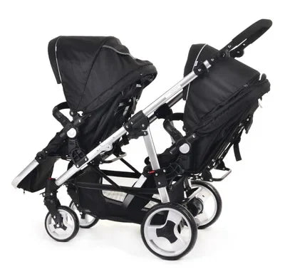 Twin Stroller Foldable Stroller High View Stroller Sit or Lie Down Double Multifunction Trolley Baby Products Strollers Trolleys