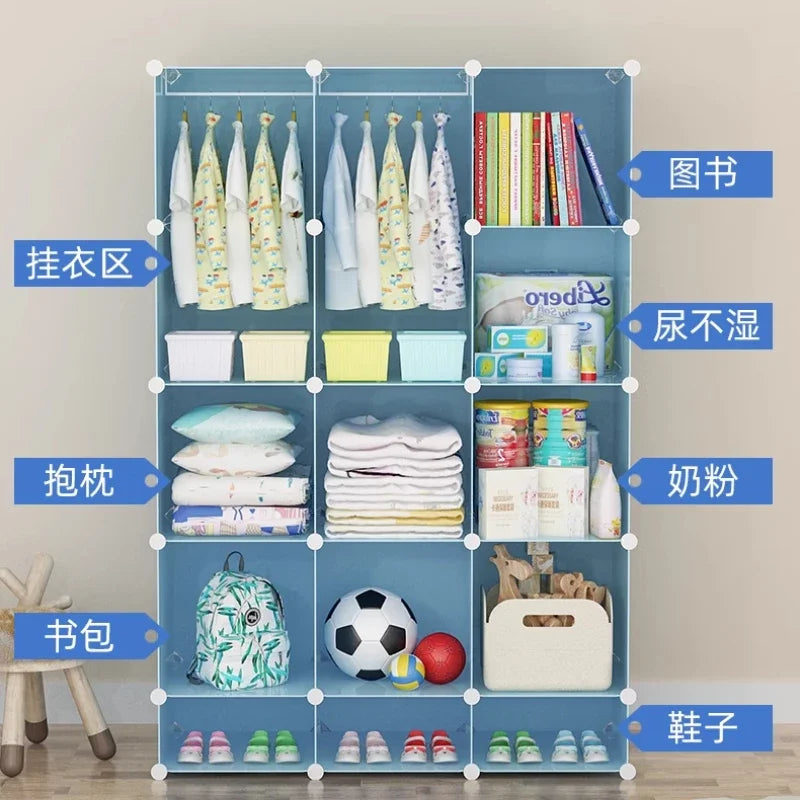Organizer Baby Cabinets Wardrobe Children's Room Storage Cabinet Cabinets Girl's Drawer Closet Armadio Bimba Baby Furniture